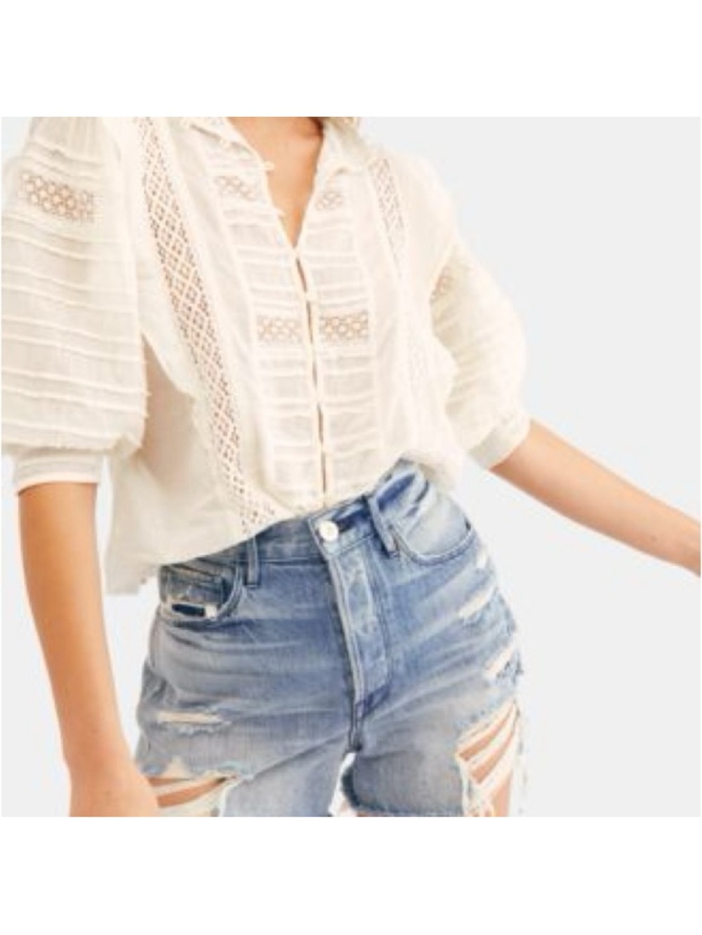 Free People One Roselind Blouse S